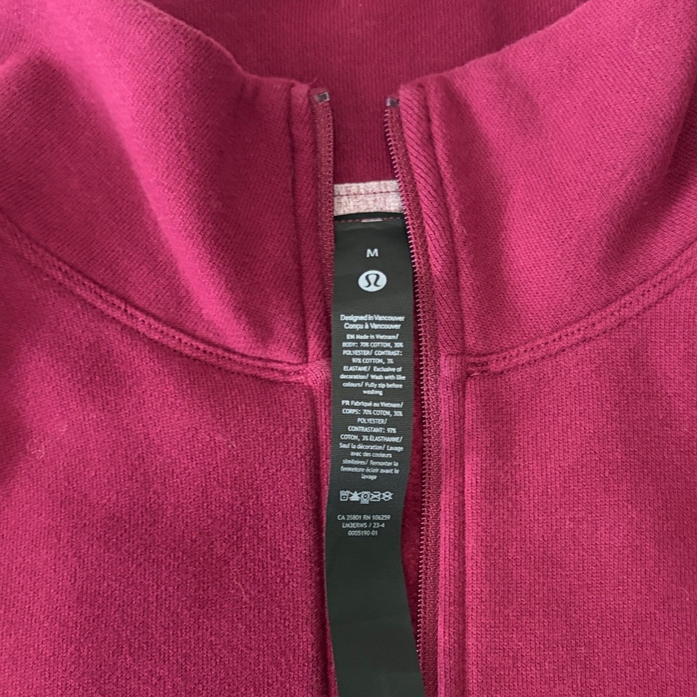 Lululemon Steady State Men's Half-Zip Sweatshirt - Picture 3 of 3